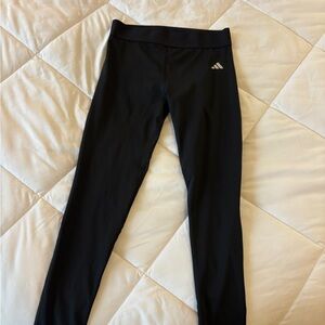 adidas Black Logo Girls' Athletic Leggings